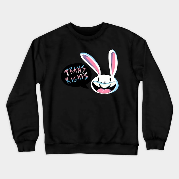 Trans Rights Max! Crewneck Sweatshirt by spaceagebarbie